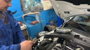 Замена маслосъёмных колпачков и щитка грм на Volvo S60 2,5T.