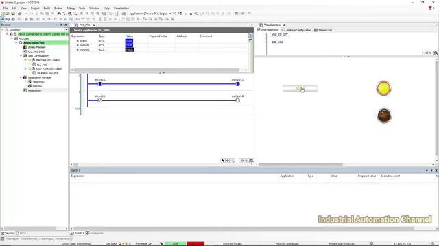 Codesys #3: Normally open/closed pushbutton & Normal/negated contacts in Codesys смотреть онлайн