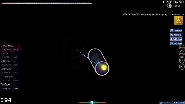 osu! YunGoon play DJ Okawari - Luv Letter [Posthumous] +HD смотреть онлайн