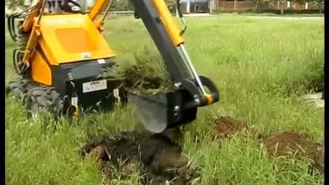 HYSOON MINI SKID STEER LOADER WITH DIGGER.wmv смотреть онлайн
