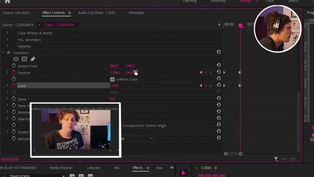 MOTION BLUR no Premiere Pro (EFEITO ZOOM de câmera + DICAS) | Pancake смотреть онлайн