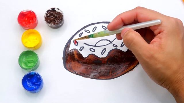 How To Draw Cute Desserts Milk And Cookies, Ice Cream And Donuts! Coloring For Kids And Toddlers