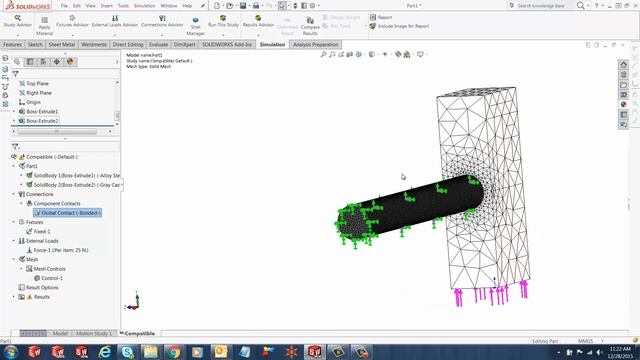 SOLIDWORKS Quick Tip - Compatible and Incompatible Meshing смотреть онлайн