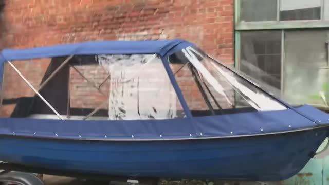 Ходовой тент на моторную лодку SAVA