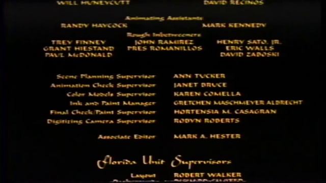 Aladdin (1992) End Credits