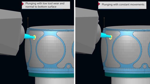 Efficient Helix Plunge Movements in 5-Axis Roughing | Tebis 4.1 R7 смотреть онлайн
