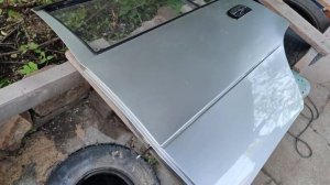 реставрация двери Daewoo nexia n 150 было стало