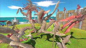 King of The Water - Megalodon Shark vs Mosasaurus - Animal Revolt Battle Simulator