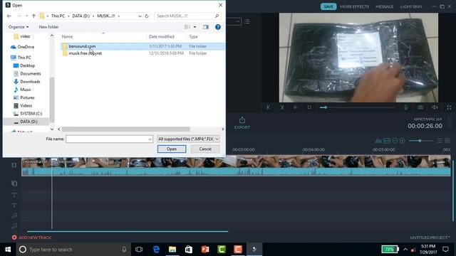 #4 , Cara Memberikan Musik Pada Video Kita Dengan Wondershere Filmora , Wondershare Filmora Tutoria
