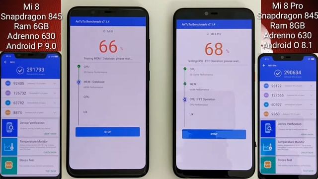 Xiaomi Mi 8/8 Pro Antutu Benchmark - Snapdragon 845 Antutu Benchmark