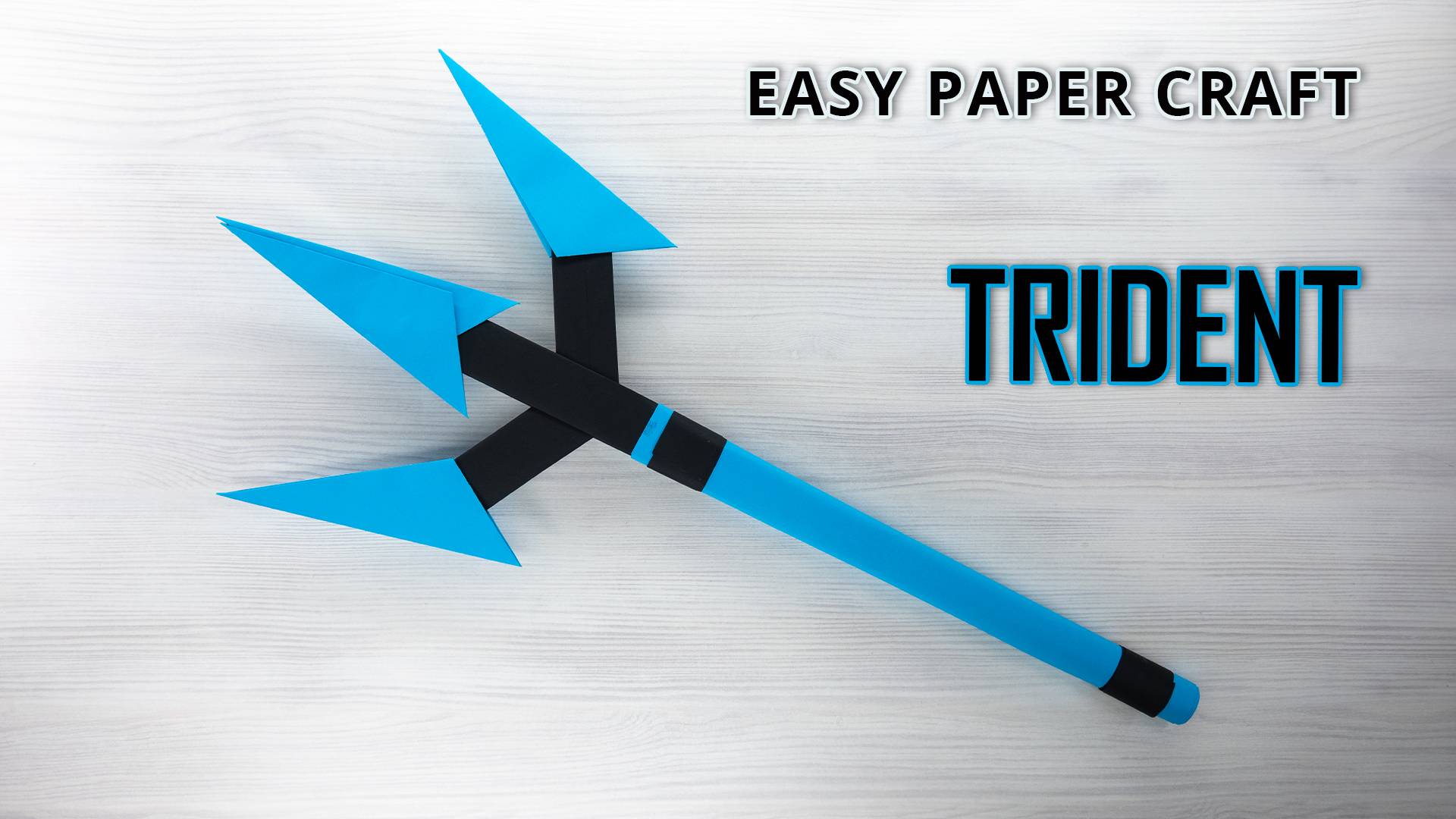 Бумажный трезубец - легкое оружие оригами смотреть онлайн