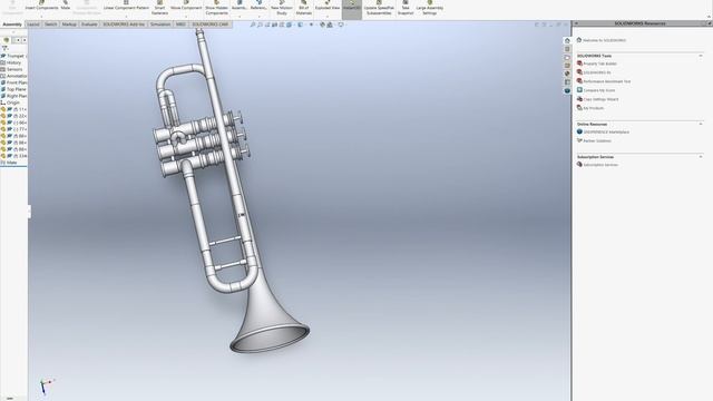 SOLIDWORKS Student Edition Academic Use Only Trumpet 2022 12 12 01 15 25 смотреть онлайн