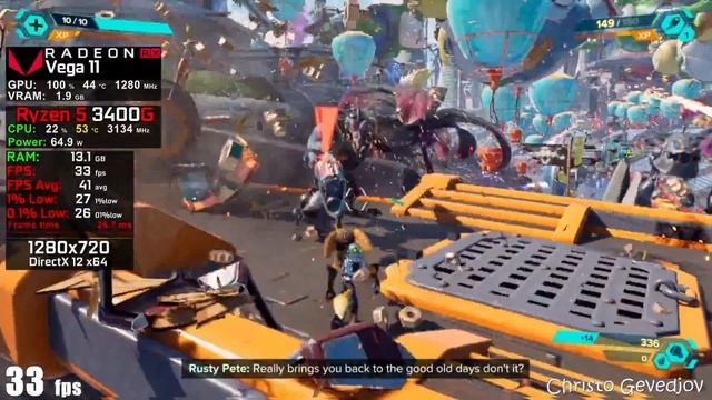 Ratchet & Clank Rift Apart - Ryzen 3 3200G Vega 8 - Ryzen 5 3400G - Athlon 3000G - Ryzen 5 5600G смотреть онлайн