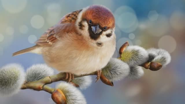 Вербы первыми в апреле... Александр Береснев. смотреть онлайн
