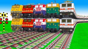 🚂🚄🚅Супер крутой поезд восхождение, поезд железнодорожный переезд мультфильм про поезда смотреть