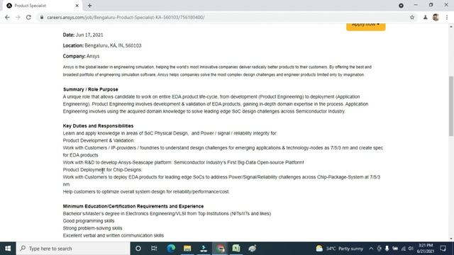 ANSYS Hiring Freshers in Core Technical Job. Product Specialist Role. Good Opportunity in Core Fiel смотреть онлайн