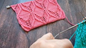 Замечательный узор спицами.