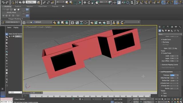 3ds Max - Modélisation d'une maison смотреть онлайн
