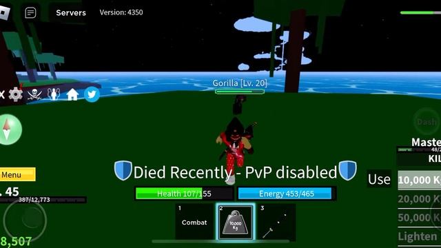 Playing Blox Fruits in roblox (killing the gorilla king twice) смотреть онлайн