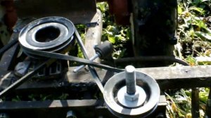 Испытание  роторной  самодельной  косилки  к мотоблоку  АГРО