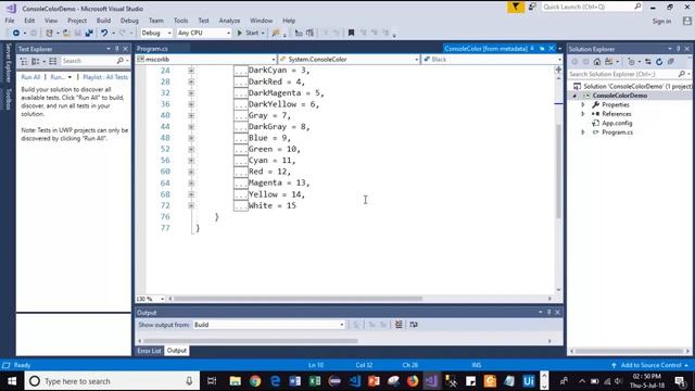 C# tips and tricks 24 - How to change text color and text background color in a Console application смотреть онлайн