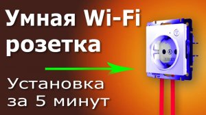 Установка Умной розетки своими руками. Пошаговая инструкция. Как подключить умную Wi-Fi розетку.