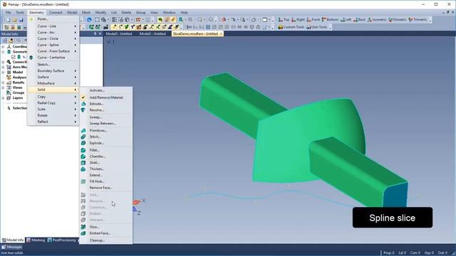 FEMAP V12. Работа с геометрией