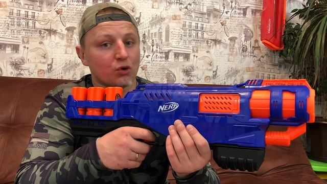 [ОБЗОР НЕРФ] Nerf Trilogy DS-15 Распаковка, тестовая стрельба! Нерф обзоры на русском. смотреть онлайн