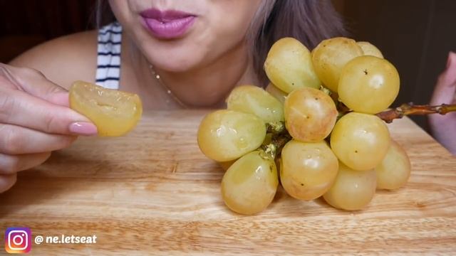 MOST EXPENSIVE AURORA Grapes Is It WORTH IT?? | ASMR *NO Talking Eating Sounds | N.E Let's Eat