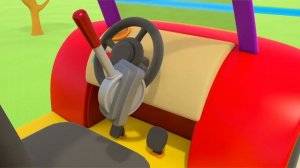 Лёва Грузовичок собирает ПОГРУЗЧИК Развивающие мультики про машинки, малыша Леву и Лею