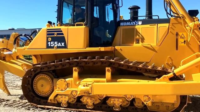 Работа бульдозера Komatsu D155AX 6 смотреть онлайн