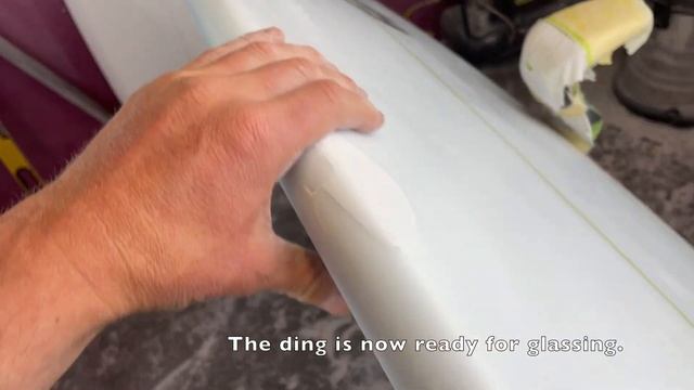 Professional surfboard DING REPAIR - Quick video - смотреть онлайн