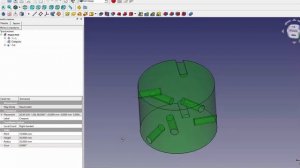 FreeCad Отверстия под углом по спирали
