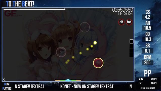 jot_bab | nonet - Now On Stage!! [Extra] +HDDT 98.63% 595x/616x 2x miss 618pp #8 смотреть онлайн