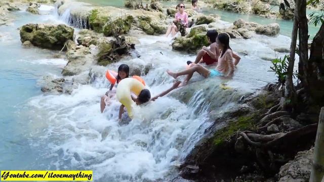 Our Family's Trip to a Waterfall. Fun Children's Water Playtime! Hulyan and Maya's Adventure Video смотреть онлайн