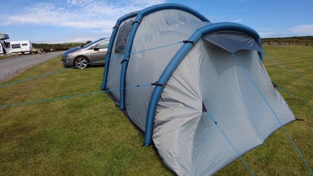 Eurohike Genus 400 Inflatable Tent Unboxing And Pitching- First Impression