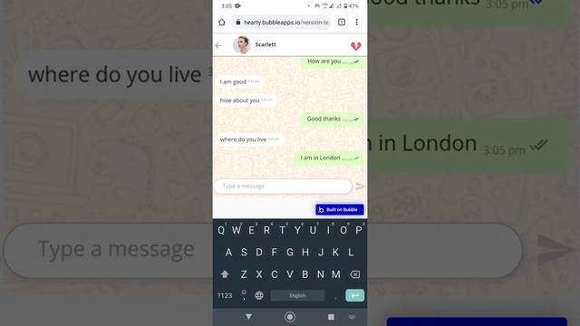 No-code Tinder Clone with WhatsApp like Chat Layout (Bubble.io) смотреть онлайн