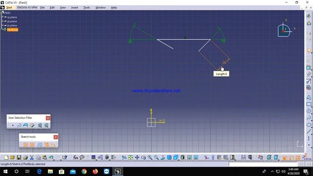 Constraint Definition~Trapezium~CATIA смотреть онлайн