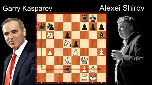 Garry Kasparov's Sveshnikov Sicilian absolute masterpiece game vs Shirov ( 1994 ) смотреть онлайн