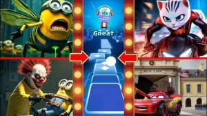 Миньон ужасов🆚 Пчела-миньон🆚 Кибер-червь🆚 Танк Маккуина