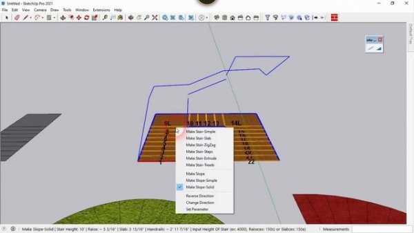 How to use S4U Stair SketchUp 2021-2022 Full | SketchUp Plugin Tutorial | S4U Plugin for SketchUp