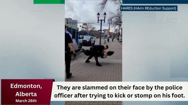 Brutal Consequence Of Trying To Kick Police Officer Captured On Camera (Warning: Graphic Content) смотреть онлайн
