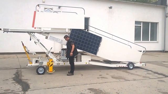 Electric stairs with solar panels. смотреть онлайн