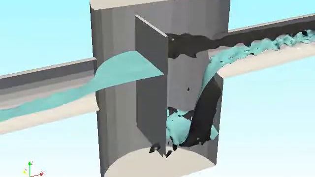 CFD Stormwater filter 3 Phase (oil water air) смотреть онлайн