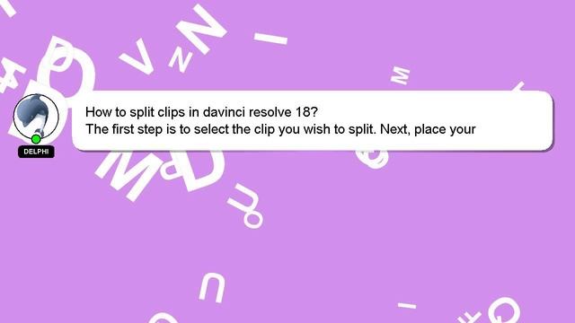 How to split clips in davinci resolve 18? смотреть онлайн