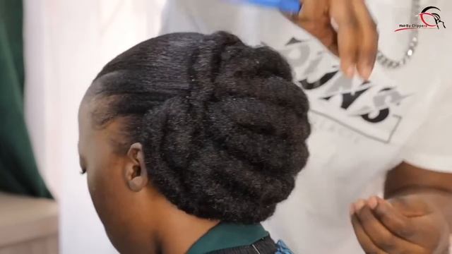 Natural Hair KINKY TO Bridal Look From Short 4C Hair Just In 5MINUTES. смотреть онлайн