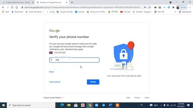 How To Create Gmail Account (របៀបបង្កើតGmail ដោយប្រើកុំព្យូទ័រ)