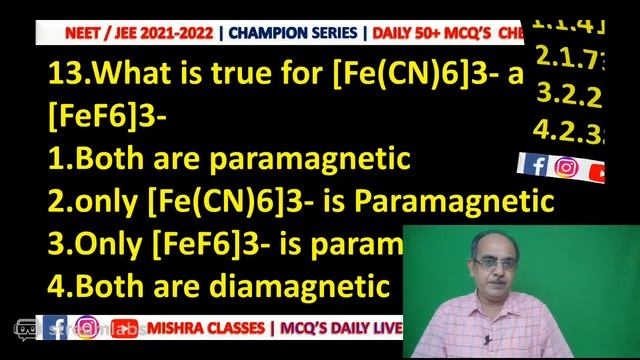 Co-ordination Compounds🔥TOP 50+ MCQ'S  | NEET 2021| Day 29