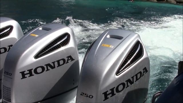 Лодочный мотор Хонда 250 на спидботе в Тае смотреть онлайн