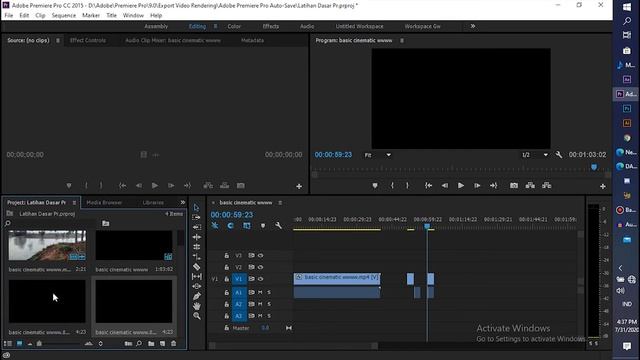 Pengenalan Dasar Adobe Premiere Pro Part 3: Cara Export Video, dll (2) смотреть онлайн